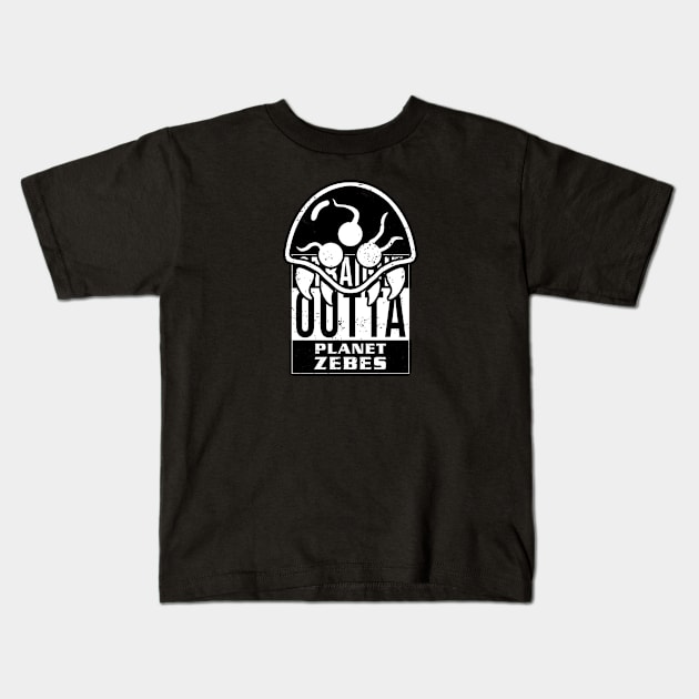 Straight Outta Planet Zebes Kids T-Shirt by CCDesign